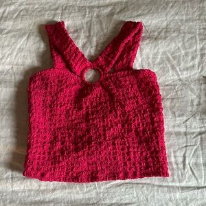 Amazing Mango top. Unique sensual fucsia color.